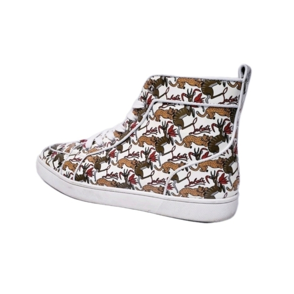 RARE Louboutin Rantus High Top Sneaker EU 44 US Men's Size 11 (EUC) - Picture 7 of 11